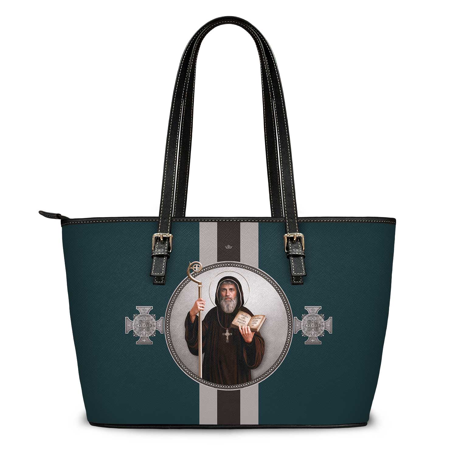 St. Benedict Medallion Tote Bag (Alzavola) - VENXARA®