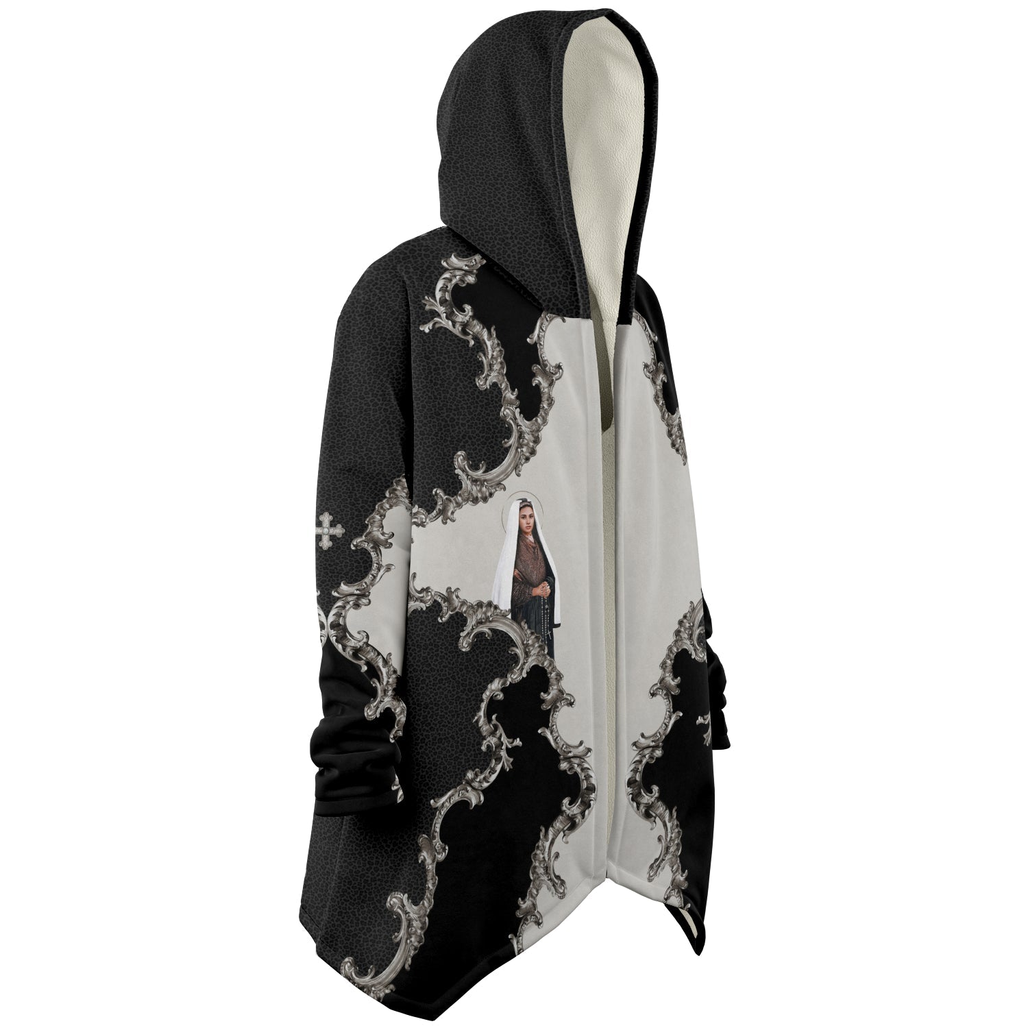 St. Bernadette Microfleece Cloak (Baroque Leopard) - VENXARA®