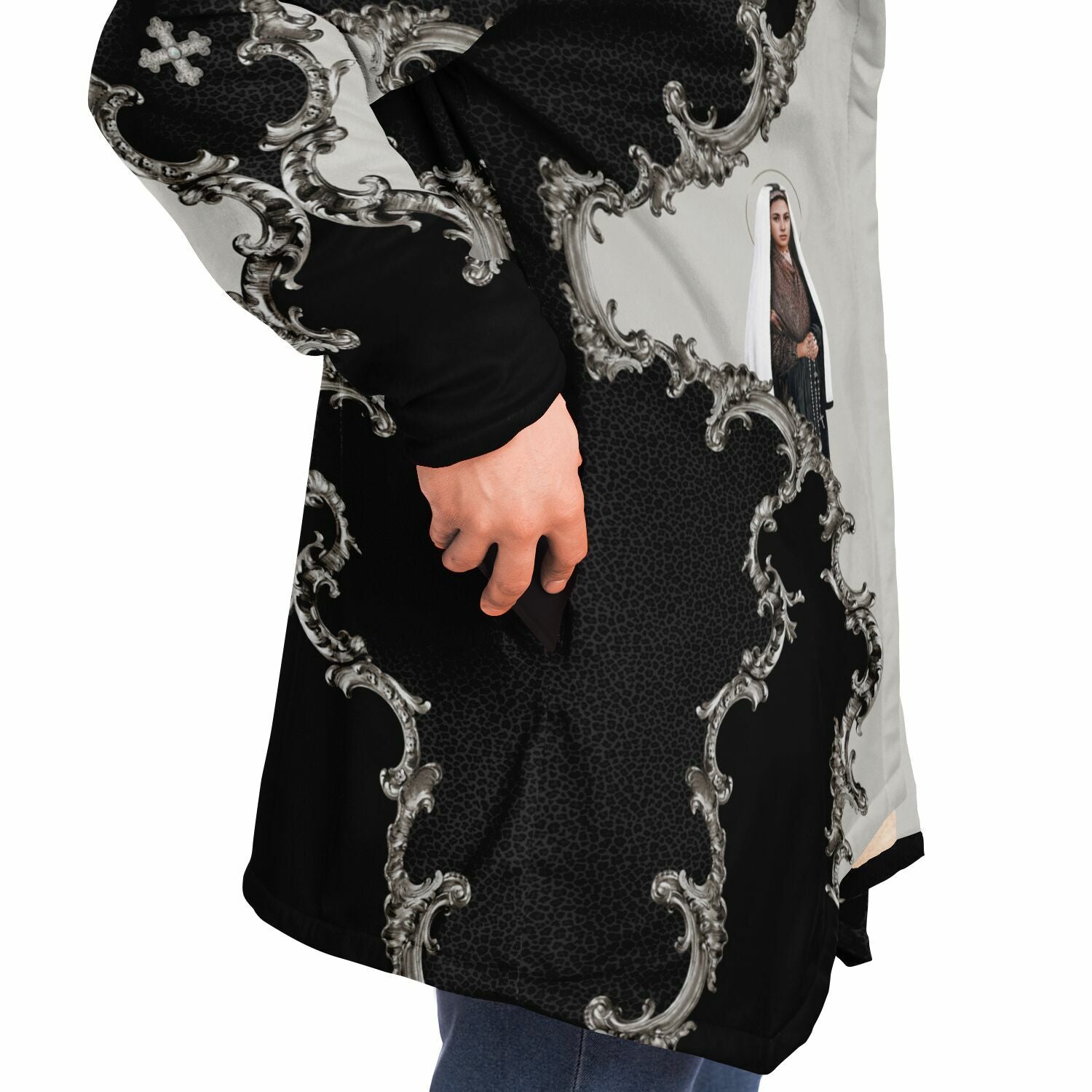 St. Bernadette Microfleece Cloak (Baroque Leopard) - VENXARA®