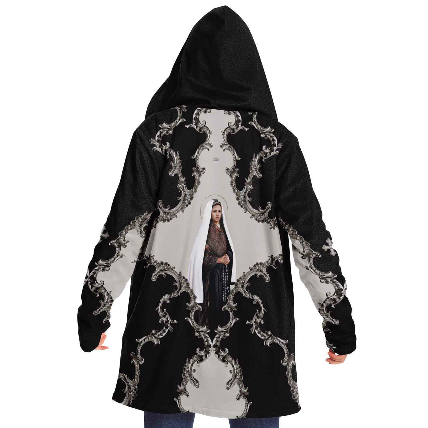 St. Bernadette Microfleece Cloak (Baroque Leopard) - VENXARA®