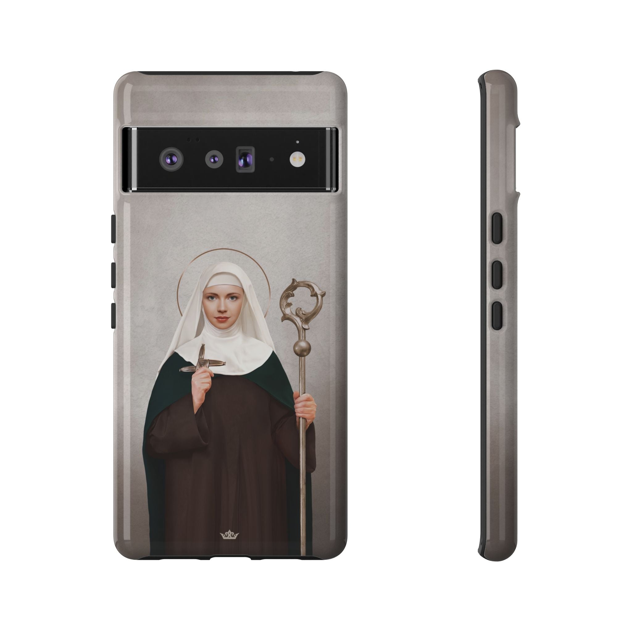 St. Brigid of Ireland Hard Phone Case (Light) - VENXARA®