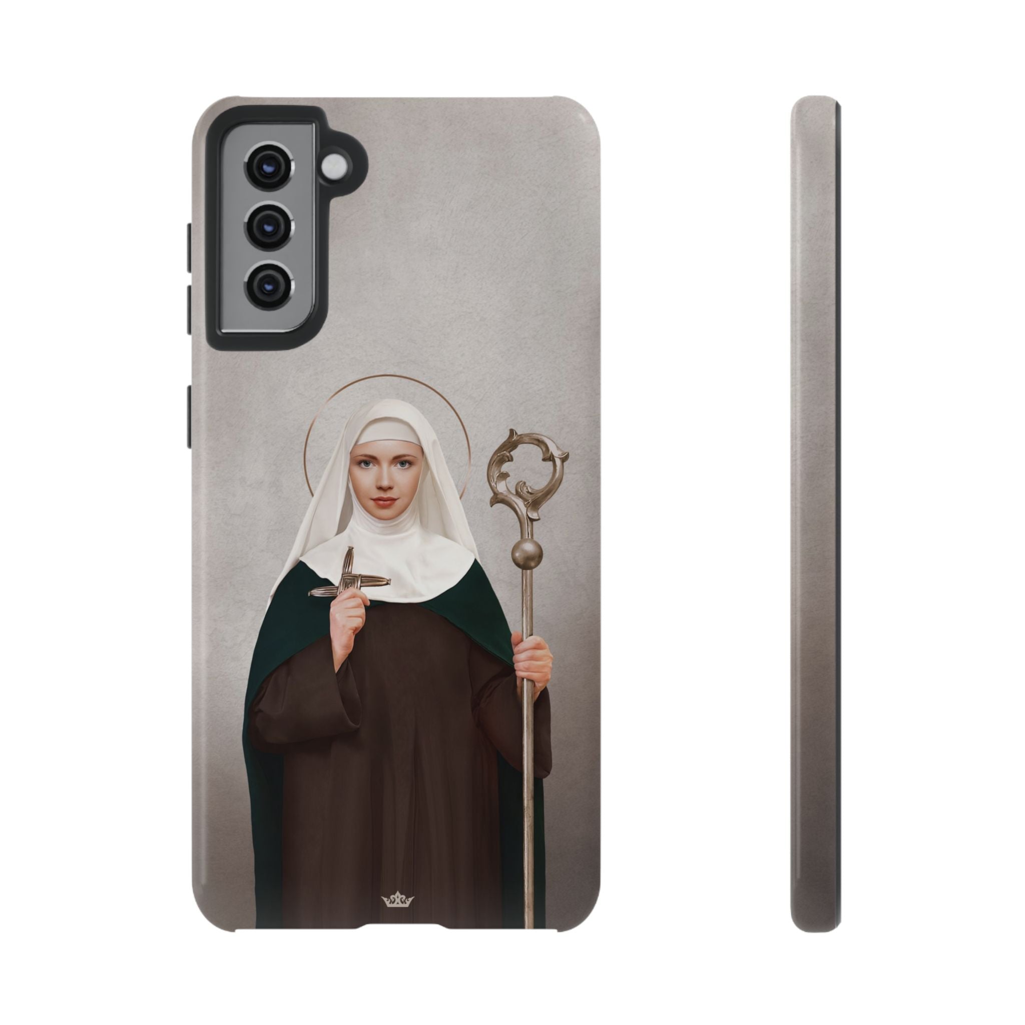 St. Brigid of Ireland Hard Phone Case (Light) - VENXARA®