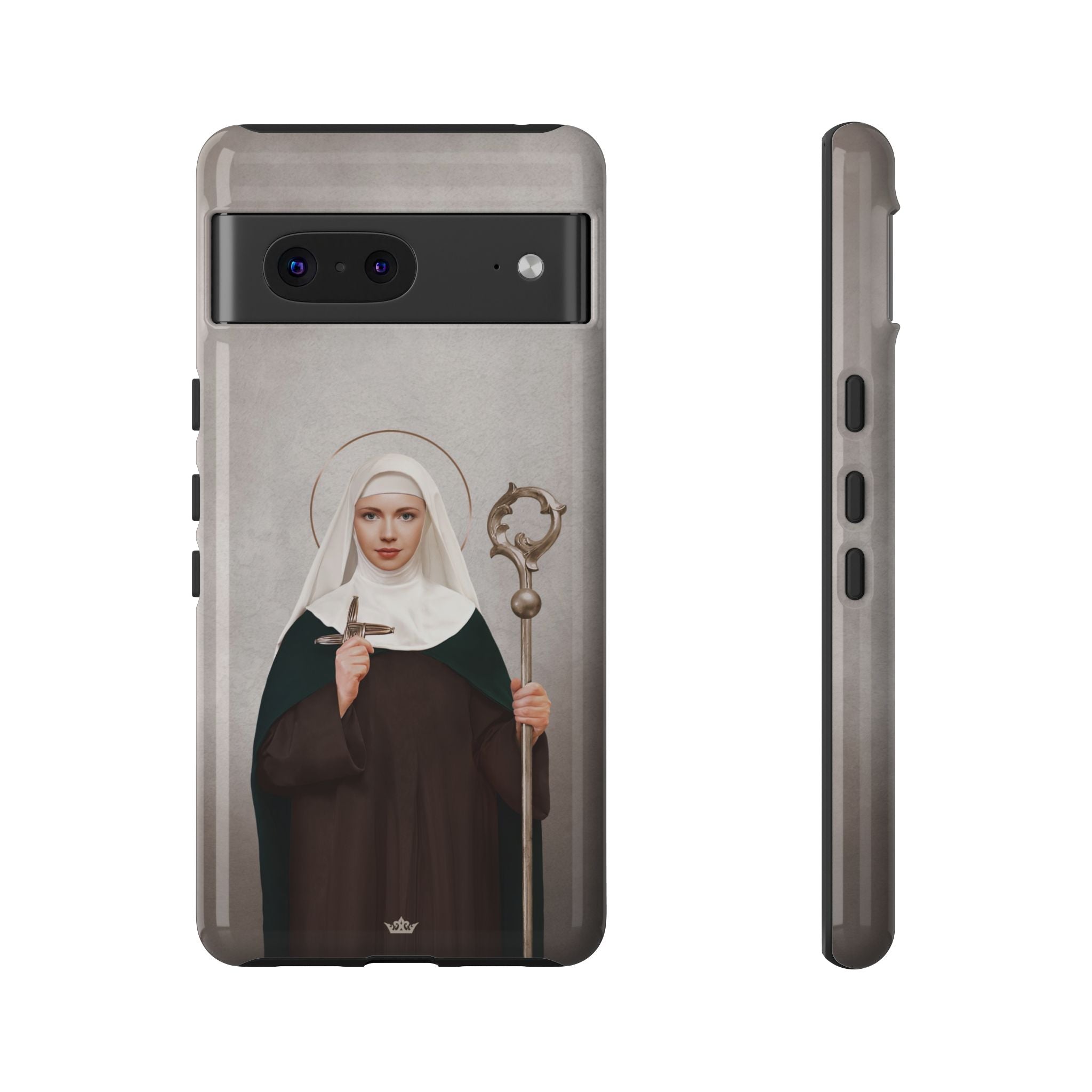 St. Brigid of Ireland Hard Phone Case (Light) - VENXARA®