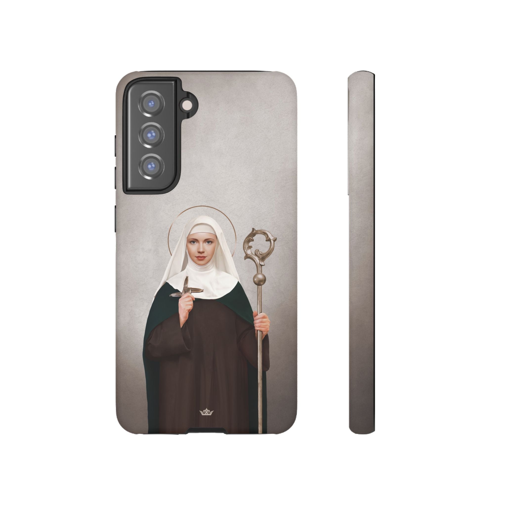 St. Brigid of Ireland Hard Phone Case (Light) - VENXARA®