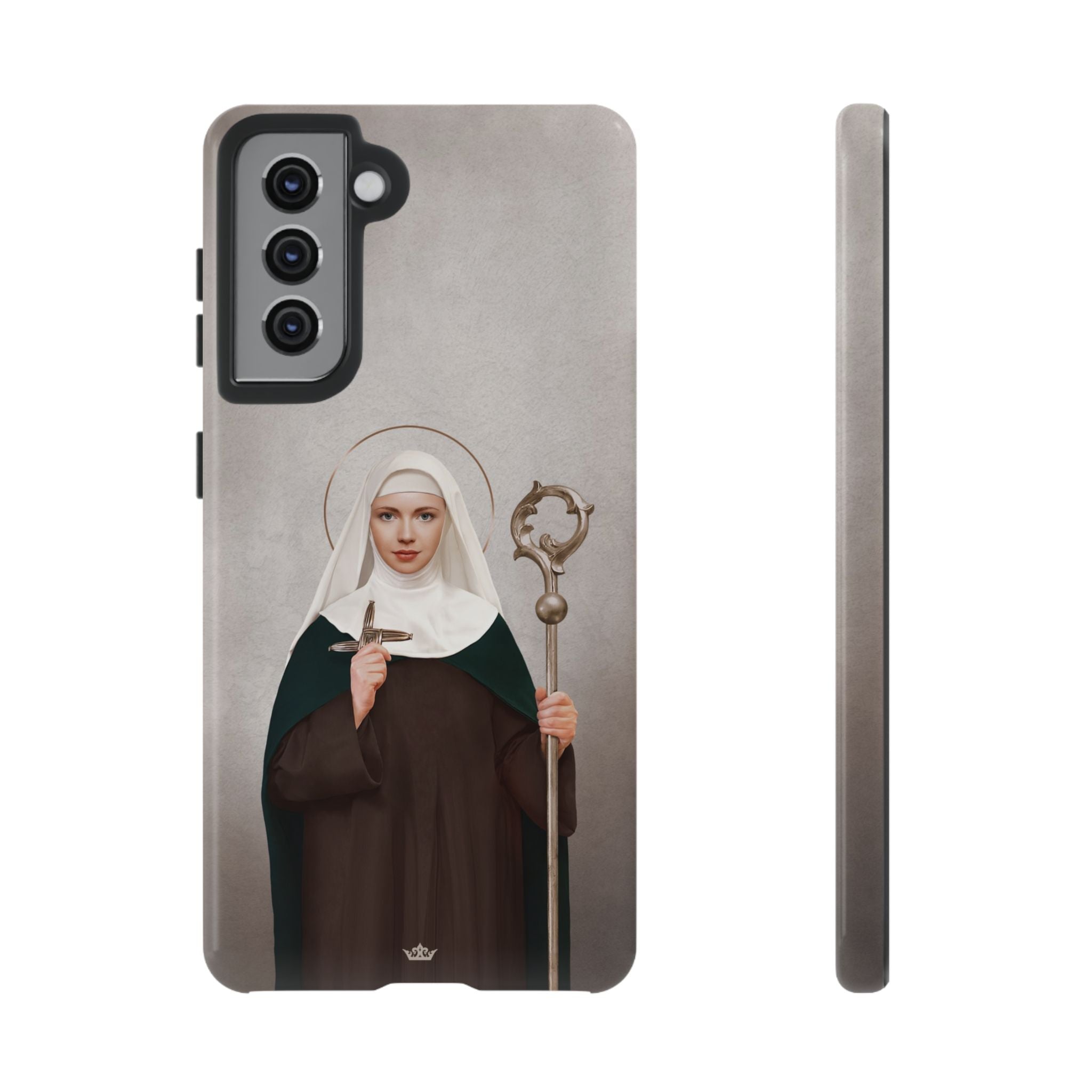 St. Brigid of Ireland Hard Phone Case (Light) - VENXARA®