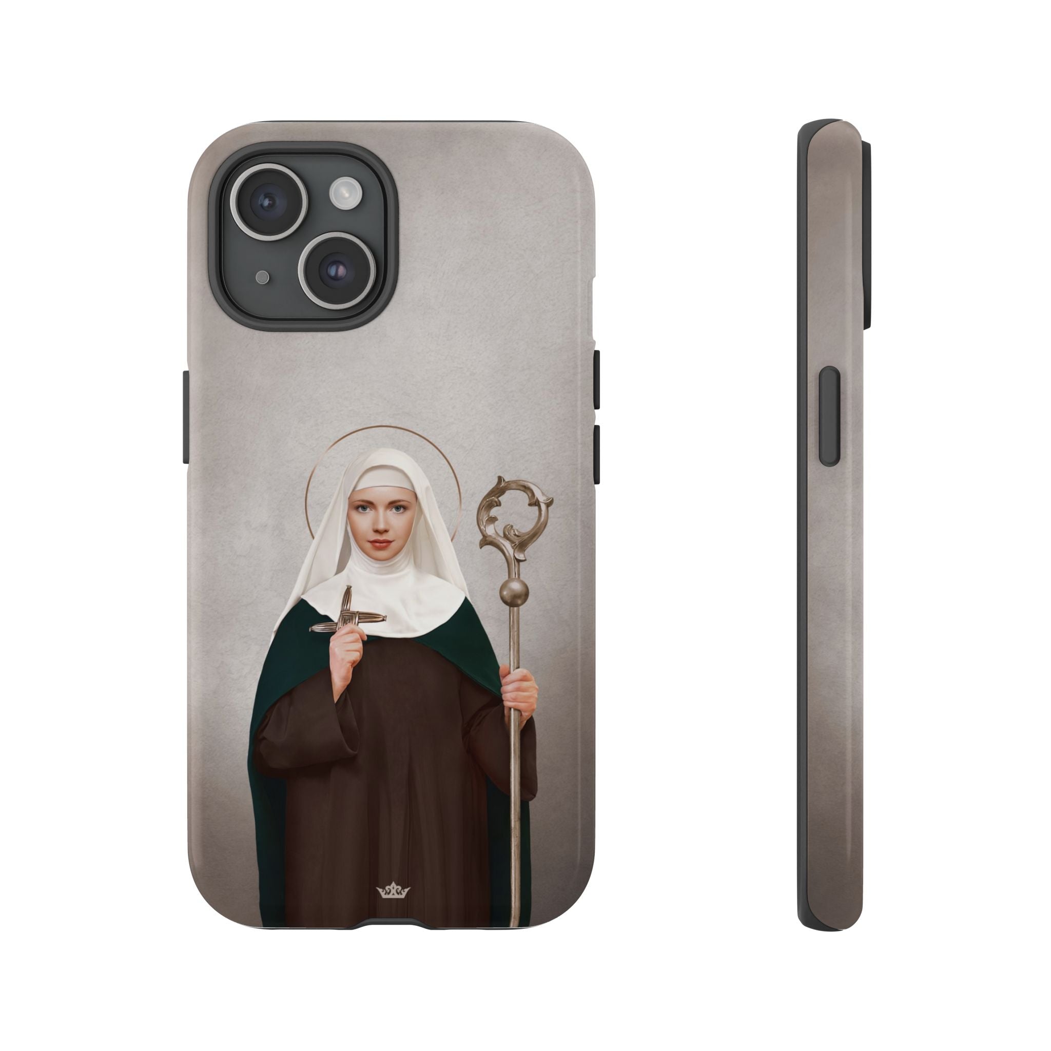 St. Brigid of Ireland Hard Phone Case (Light) - VENXARA®