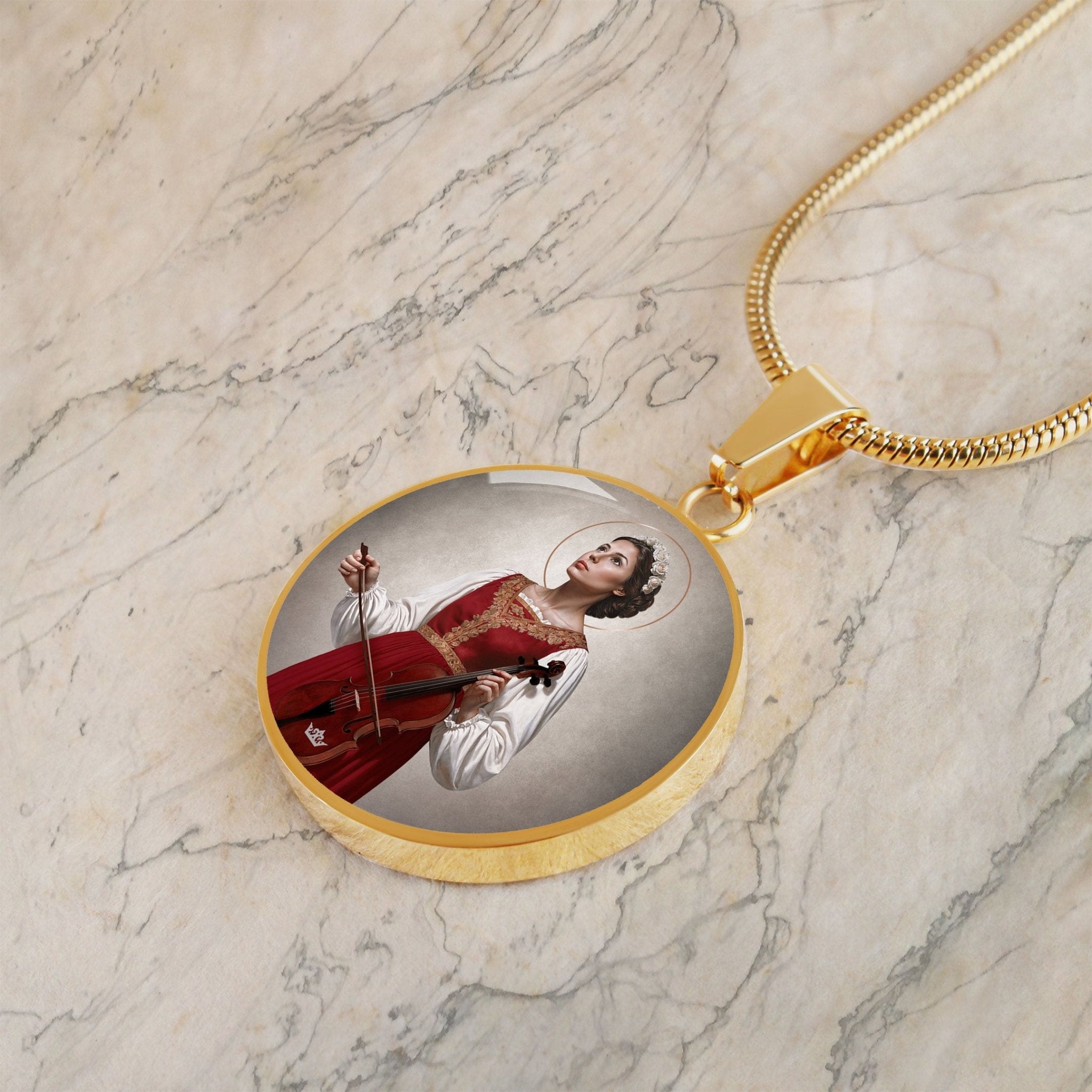 St. Cecilia Pendant Necklace - VENXARA®