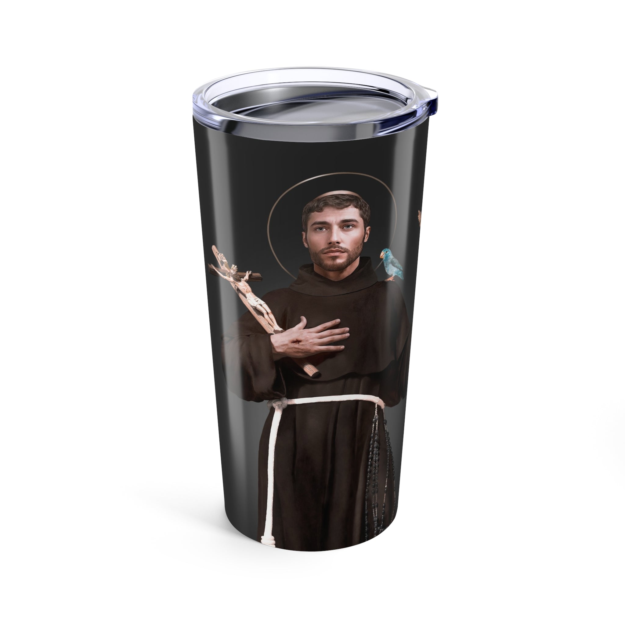 St. Francis of Assisi Lord's Prayer Tumbler 20 oz. (Ash) - VENXARA®