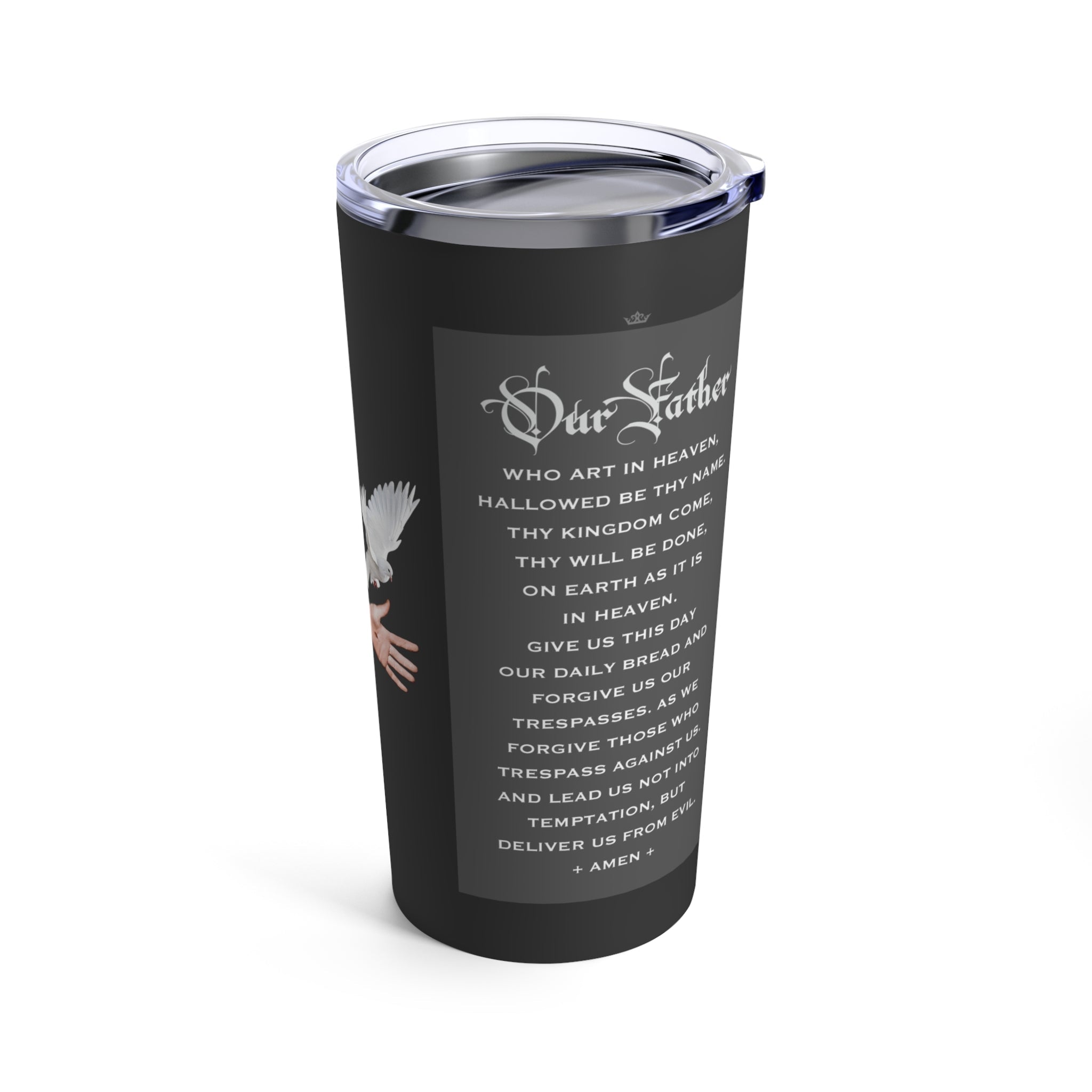 St. Francis of Assisi Lord's Prayer Tumbler 20 oz. (Ash) - VENXARA®