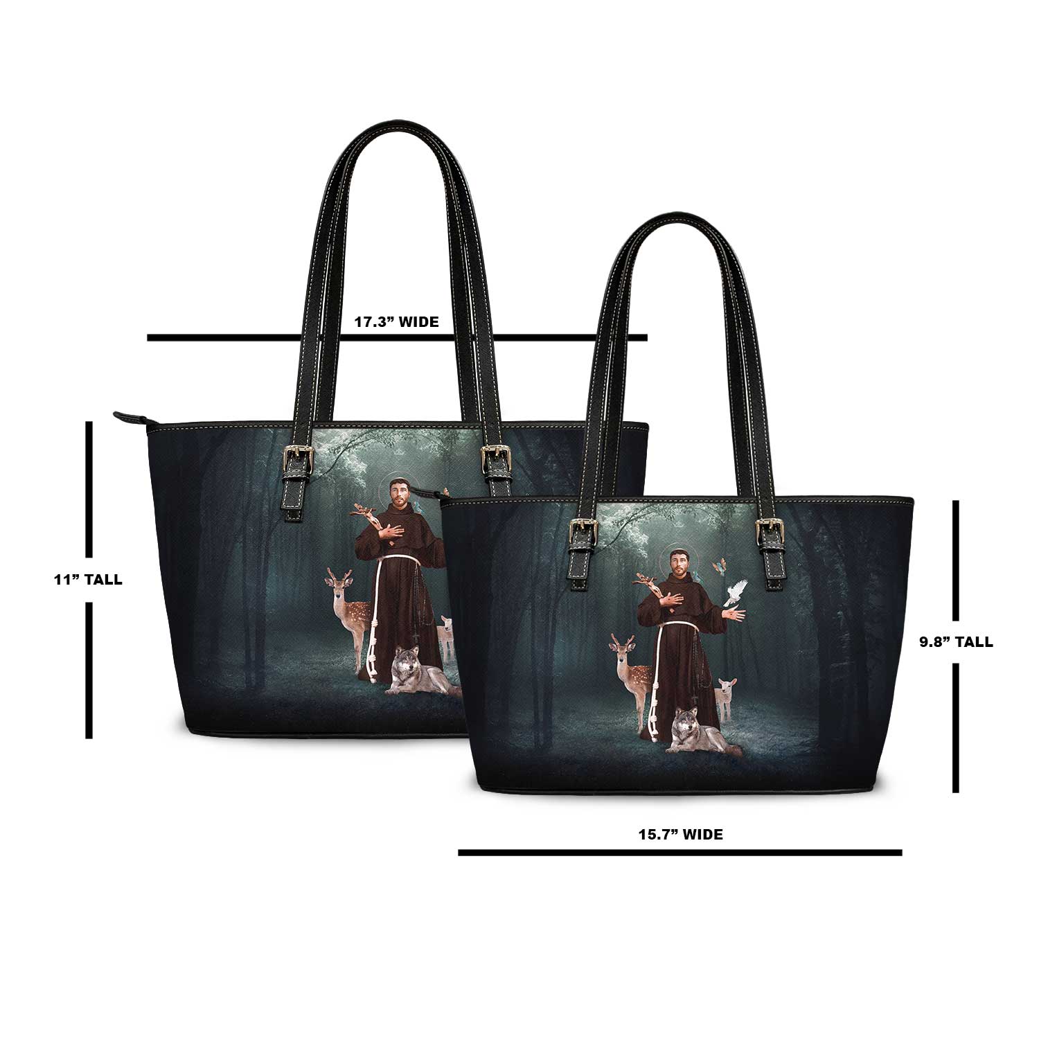 St. Francis of Assisi Tote Bag (Forest) - VENXARA®