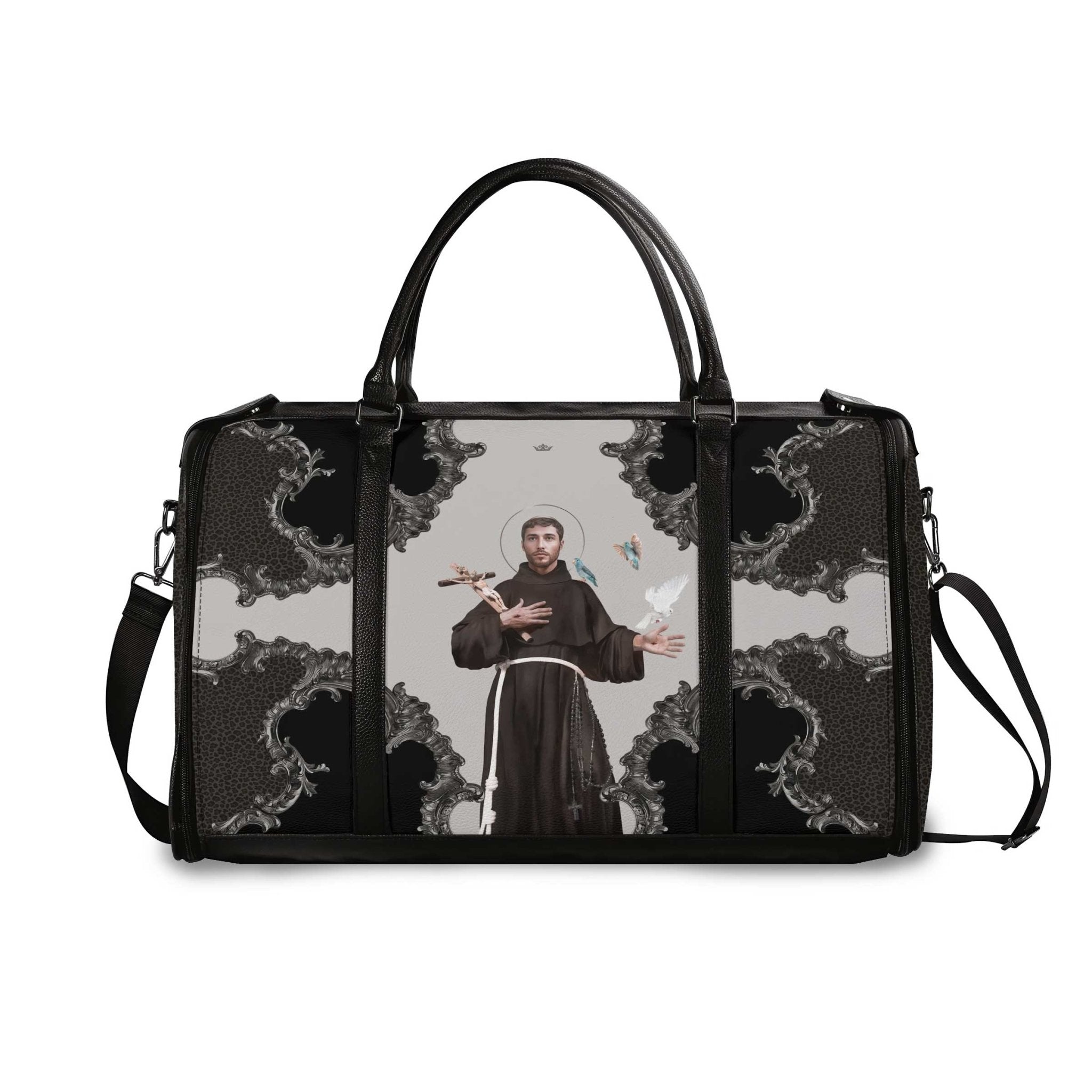 St. Francis of Assisi Travel Bag (Baroque Leopard) - VENXARA®