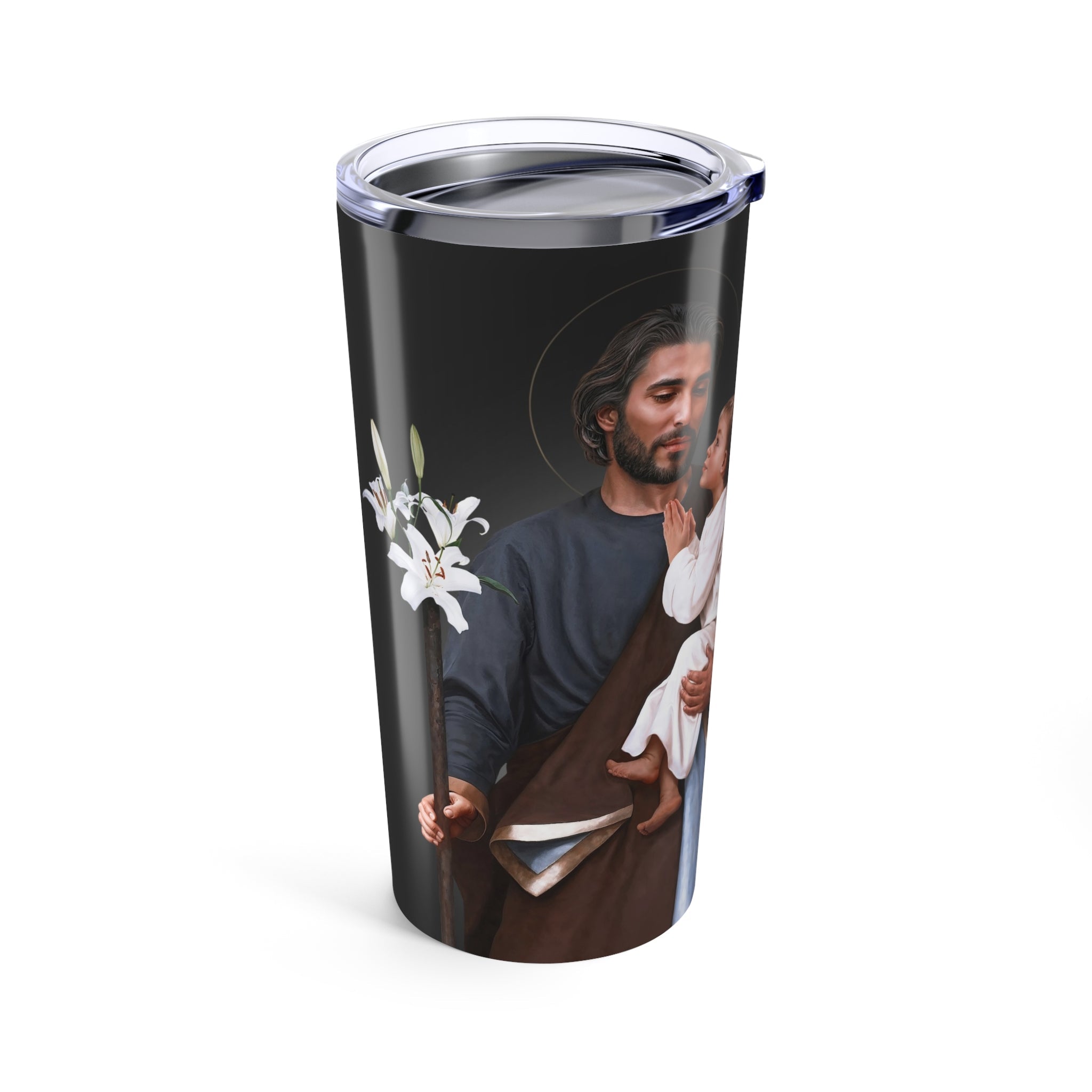 St. Joseph Lord's Prayer Tumbler 20 oz. (Ash) - VENXARA®