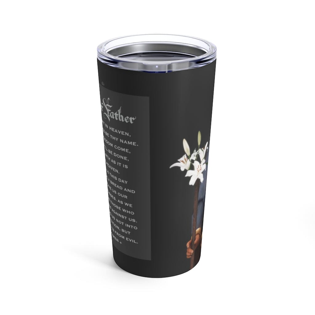 St. Joseph Lord's Prayer Tumbler 20 oz. (Ash) - VENXARA®