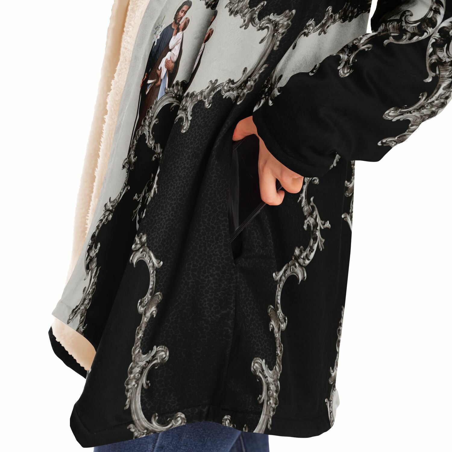 St. Joseph Microfleece Cloak (Baroque Leopard) - VENXARA®