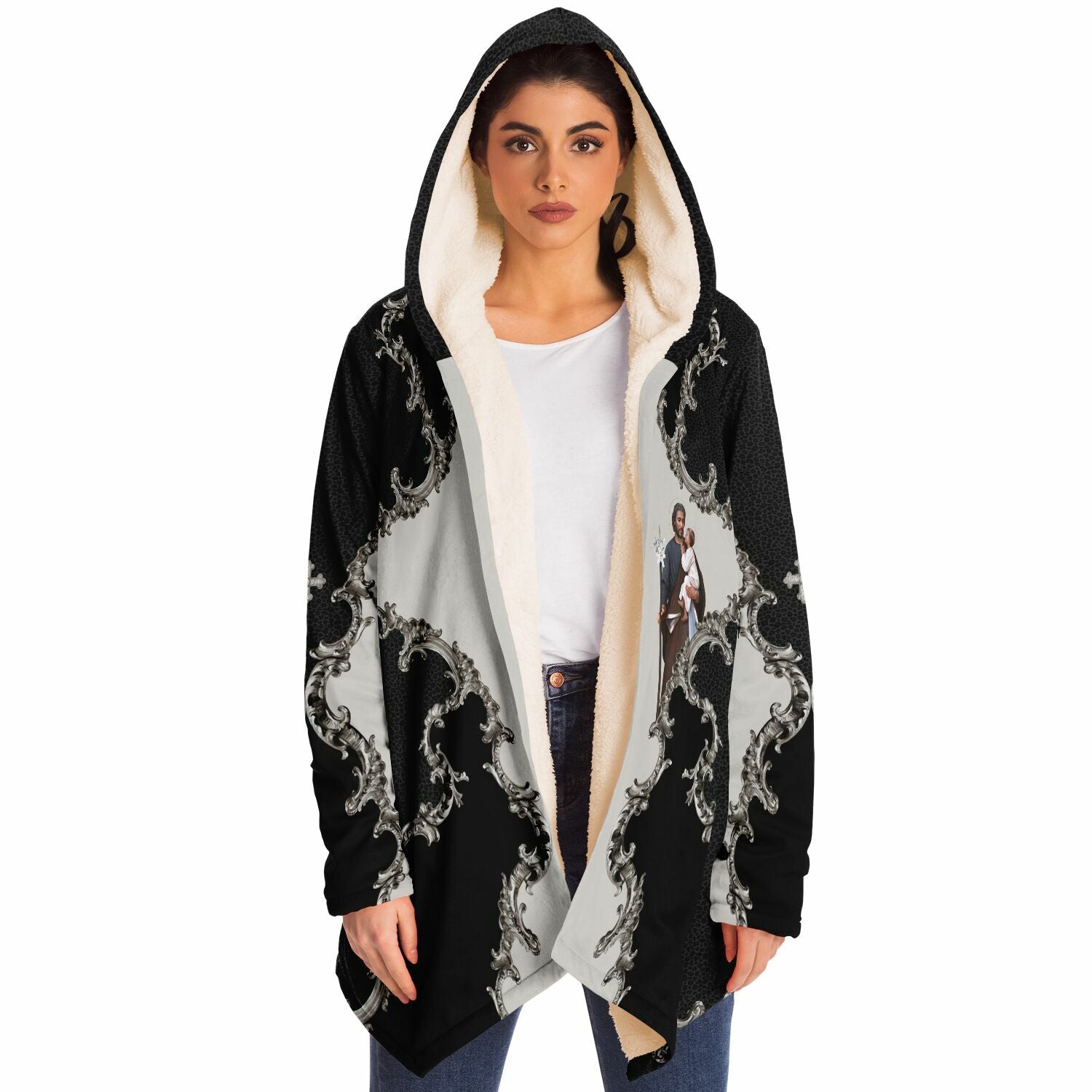 St. Joseph Microfleece Cloak (Baroque Leopard) - VENXARA®