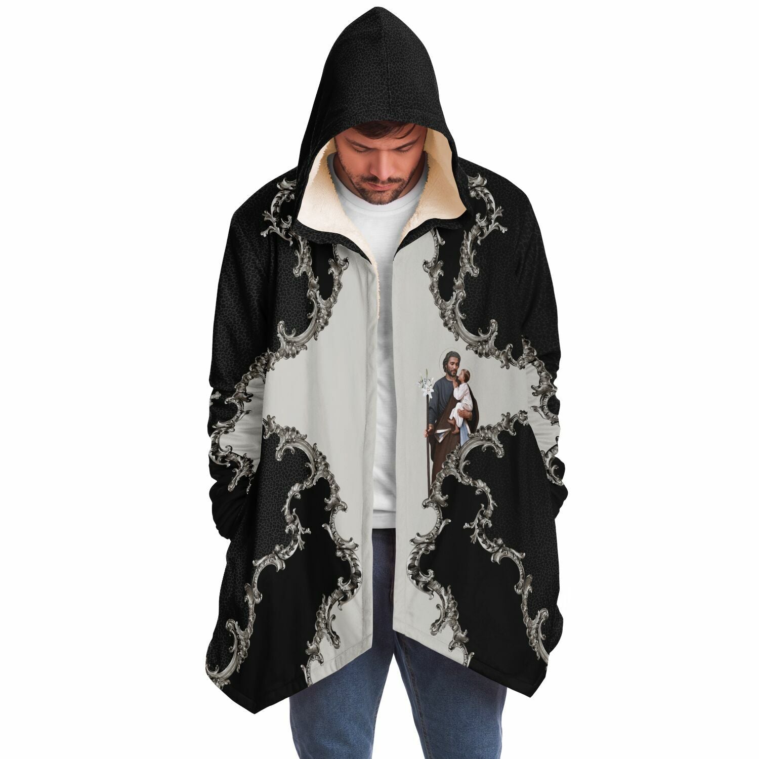 St. Joseph Microfleece Cloak (Baroque Leopard) - VENXARA®