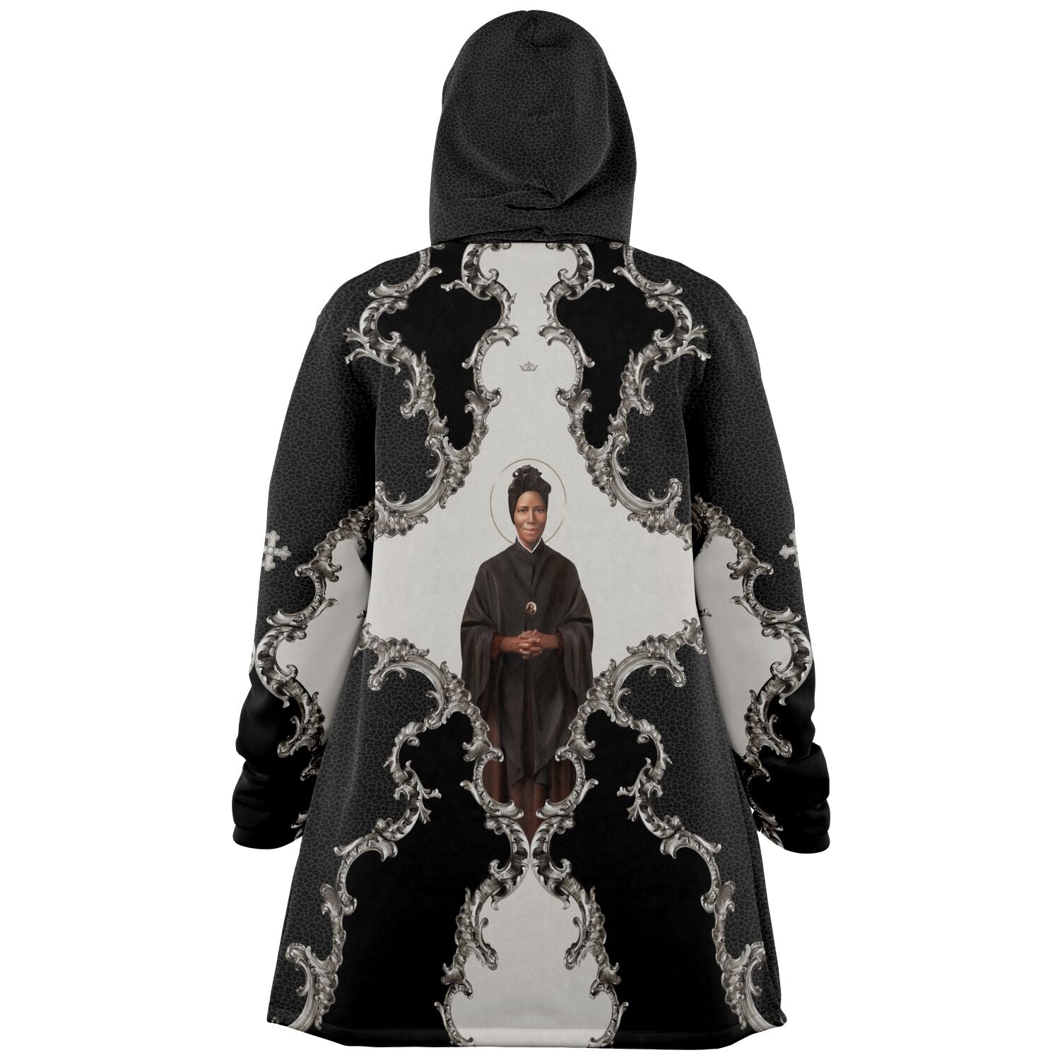 St. Josephine Bakhita Microfleece Cloak (Baroque Leopard) - VENXARA®