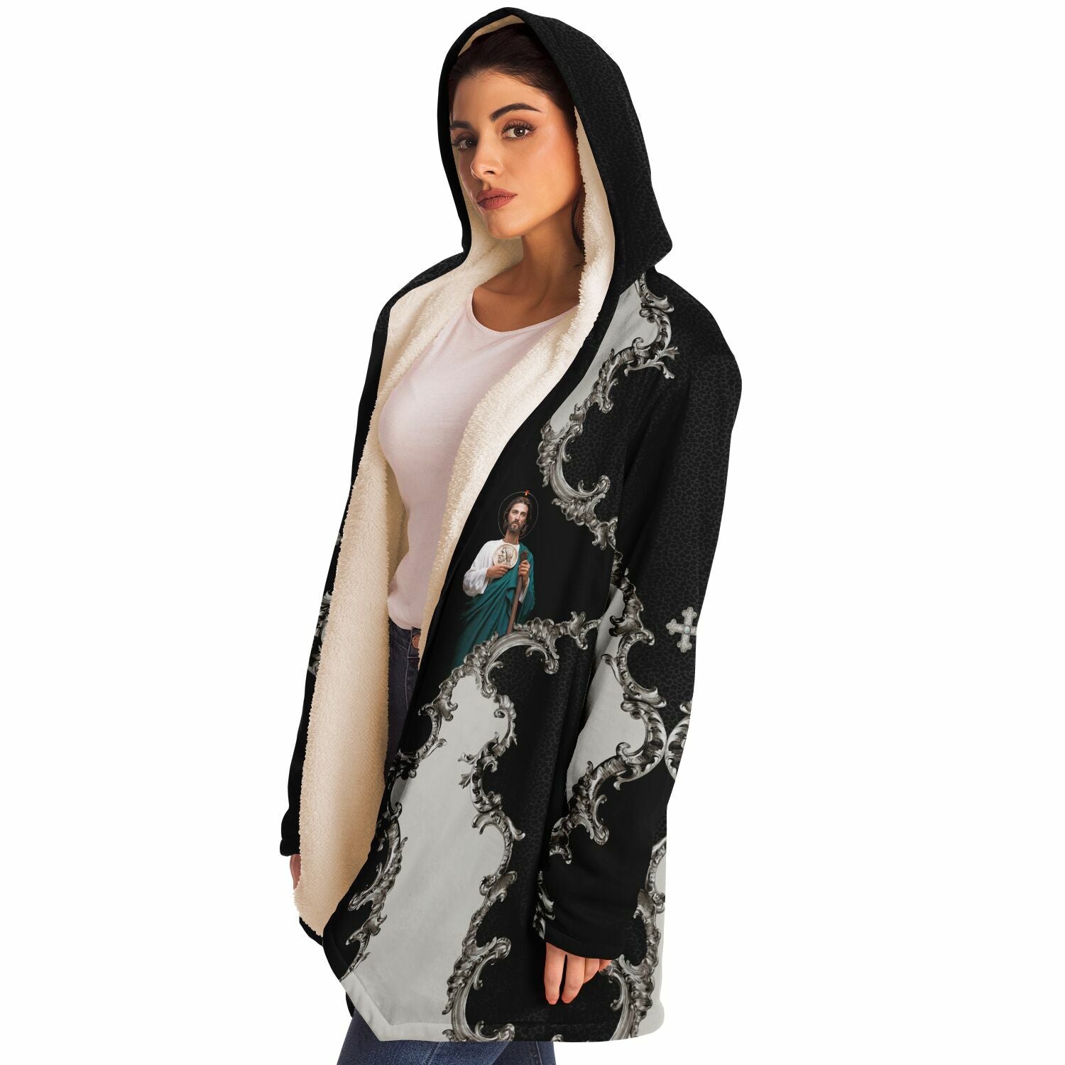 St. Jude Microfleece Cloak (Baroque Leopard) - VENXARA®