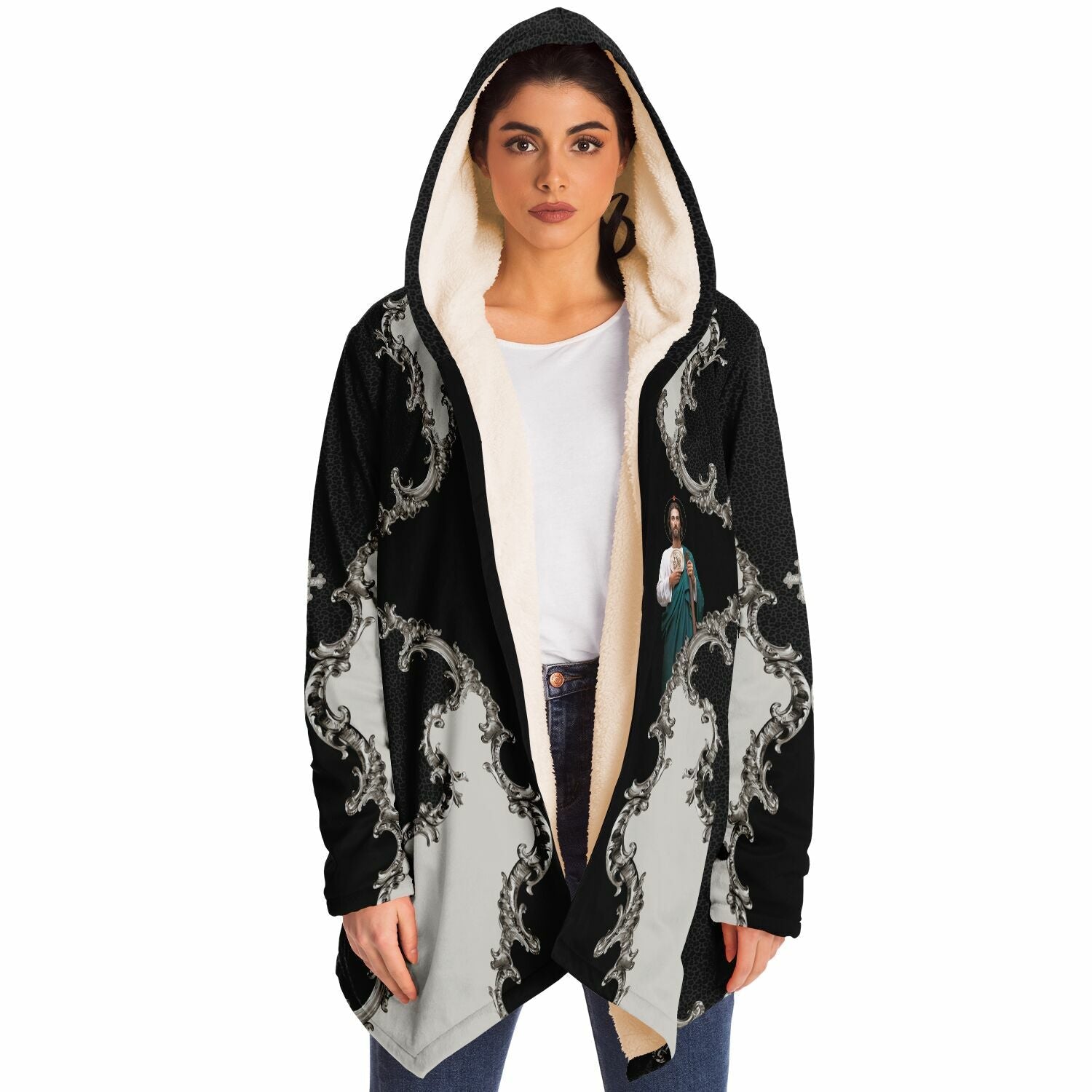 St. Jude Microfleece Cloak (Baroque Leopard) - VENXARA®