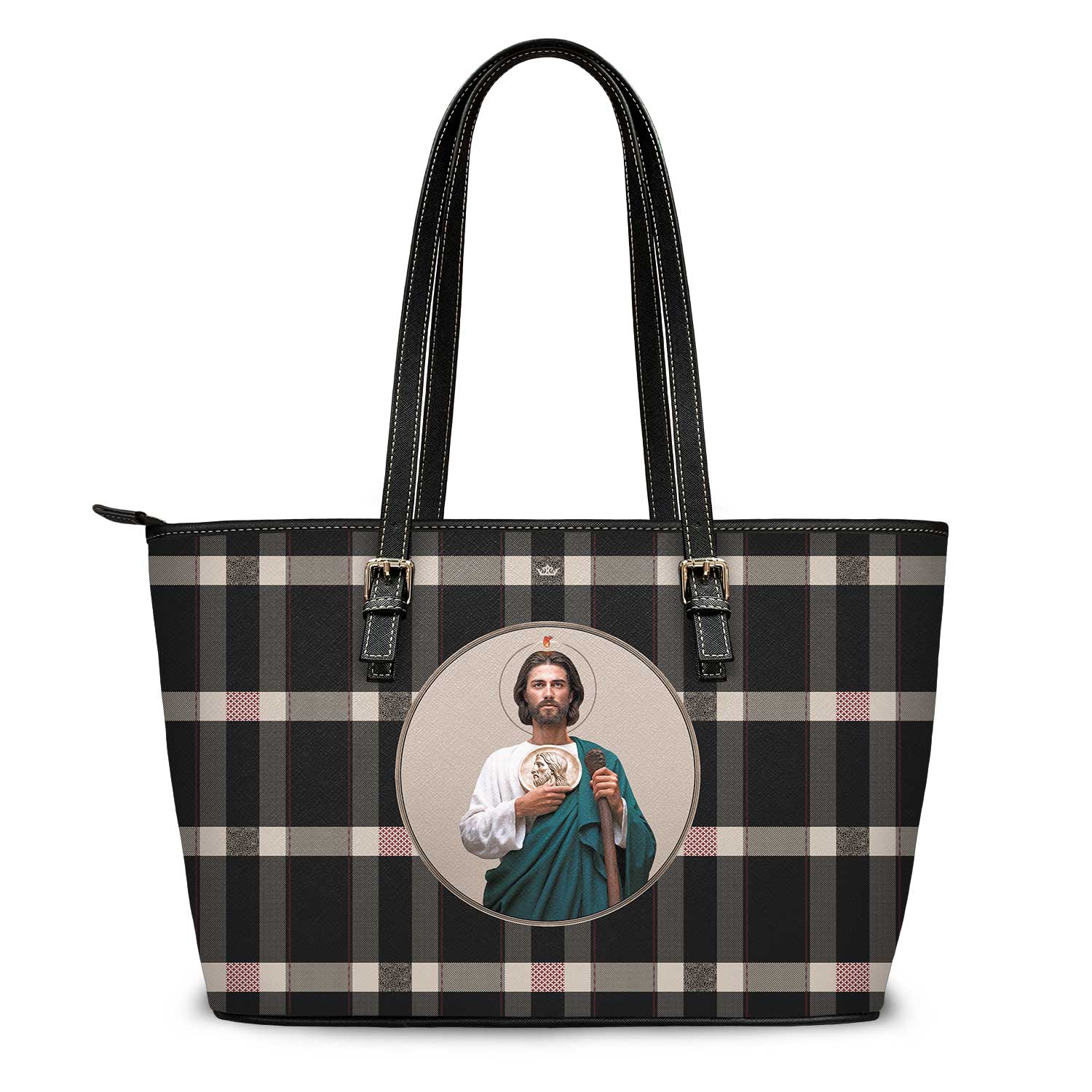 St. Jude Tote Bag (Plaid) - VENXARA®