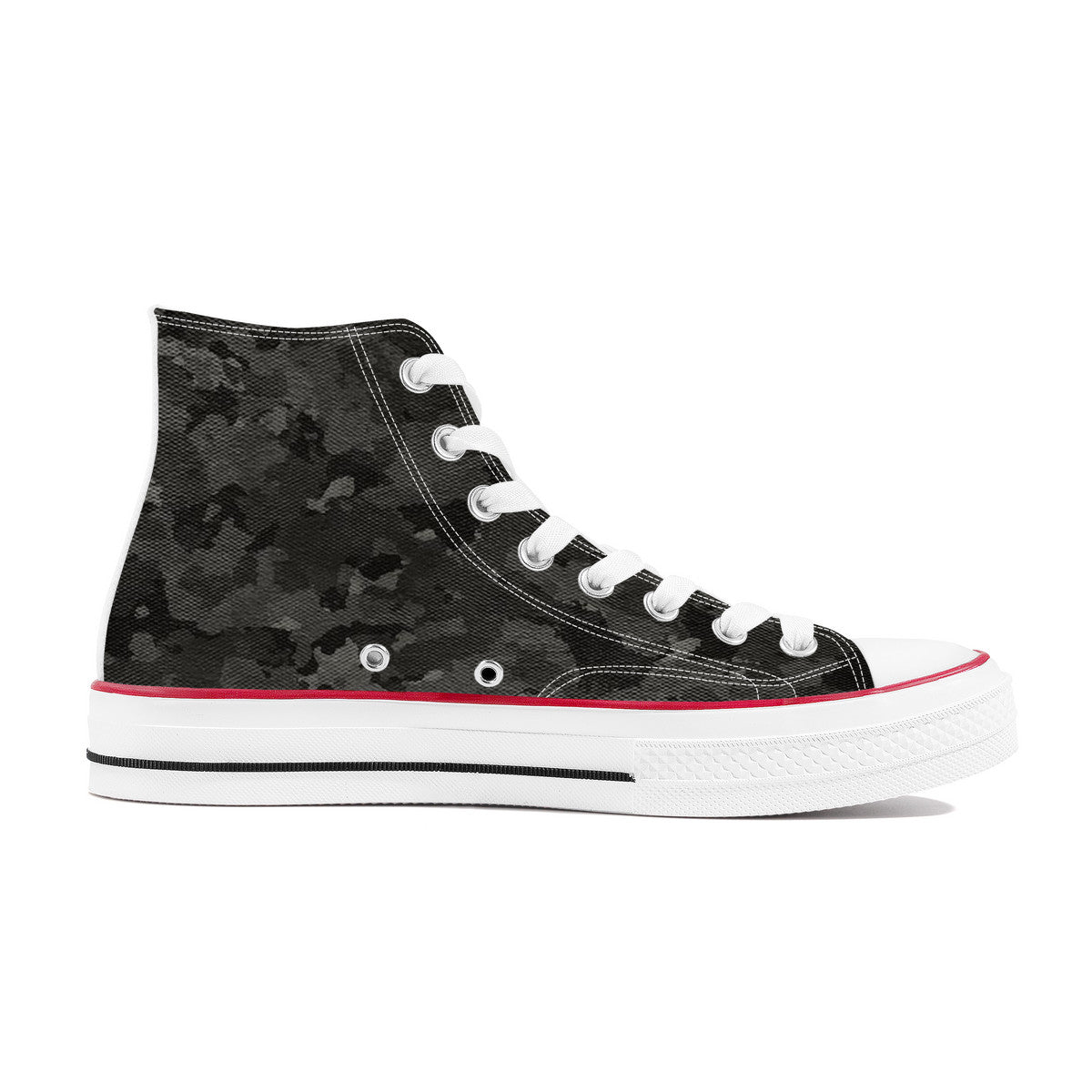 St. Michael the Archangel Victorious Classic Canvas High Top Shoes (Black Camo) - VENXARA®