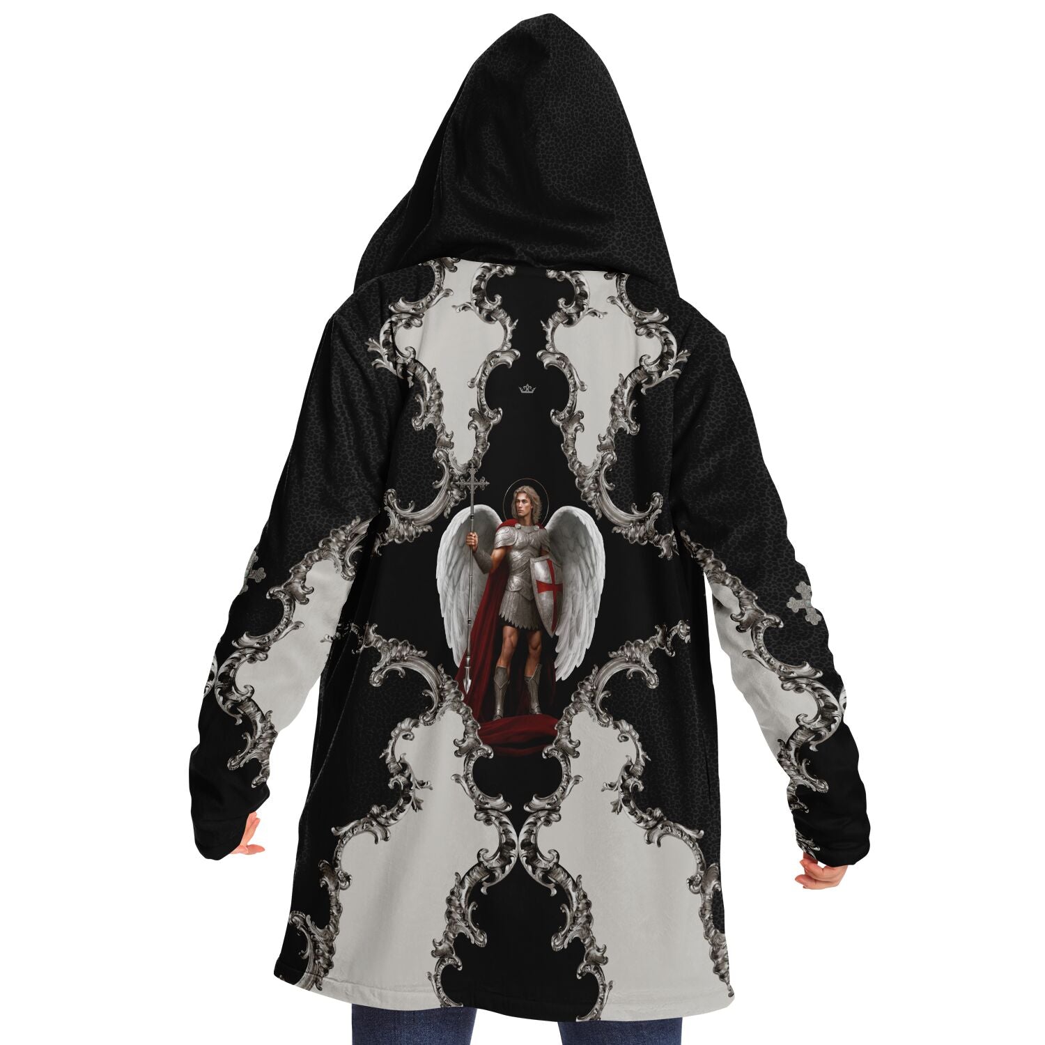 St. Michael the Archangel Victorious Microfleece Cloak (Baroque Leopard) - VENXARA®