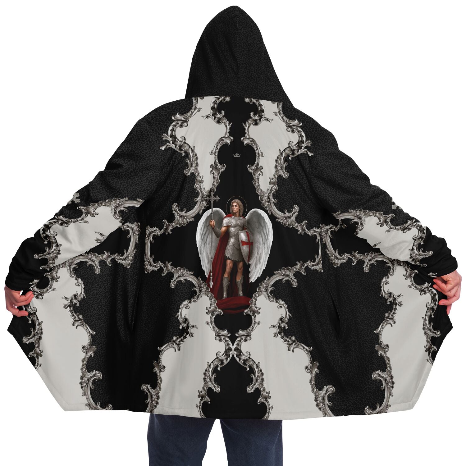 St. Michael the Archangel Victorious Microfleece Cloak (Baroque Leopard) - VENXARA®