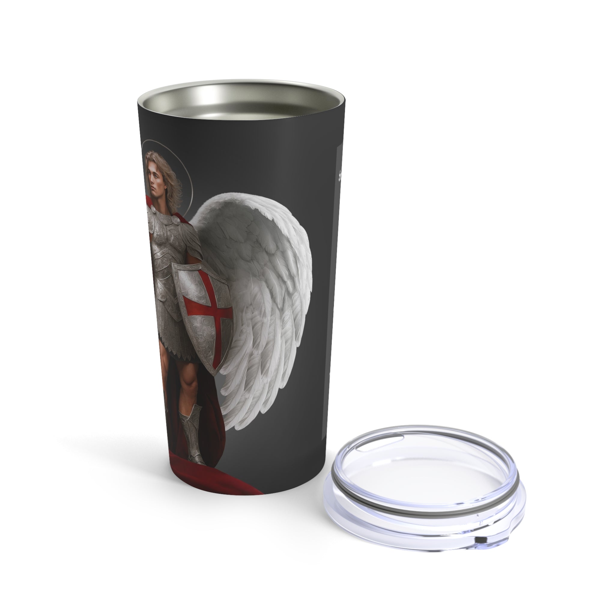 St. Michael the Archangel Victorious Tumbler 20 oz. (Ash) - VENXARA®