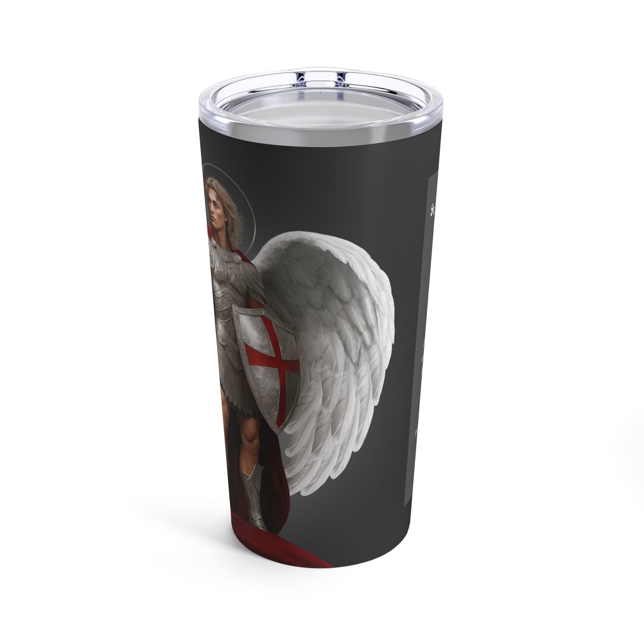 St. Michael the Archangel Victorious Tumbler 20 oz. (Ash) - VENXARA®