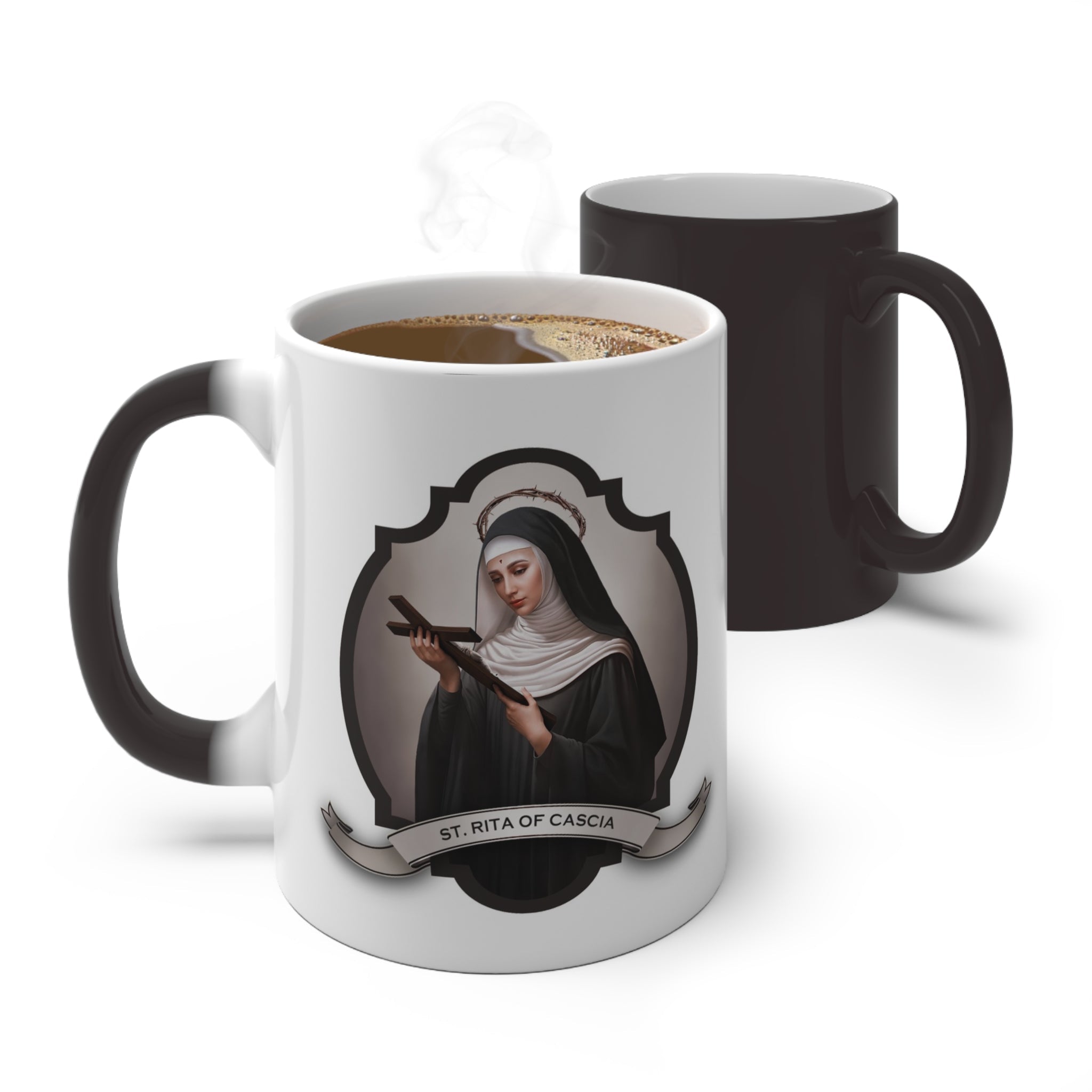 St. Rita of Cascia Transitional Mug - VENXARA®