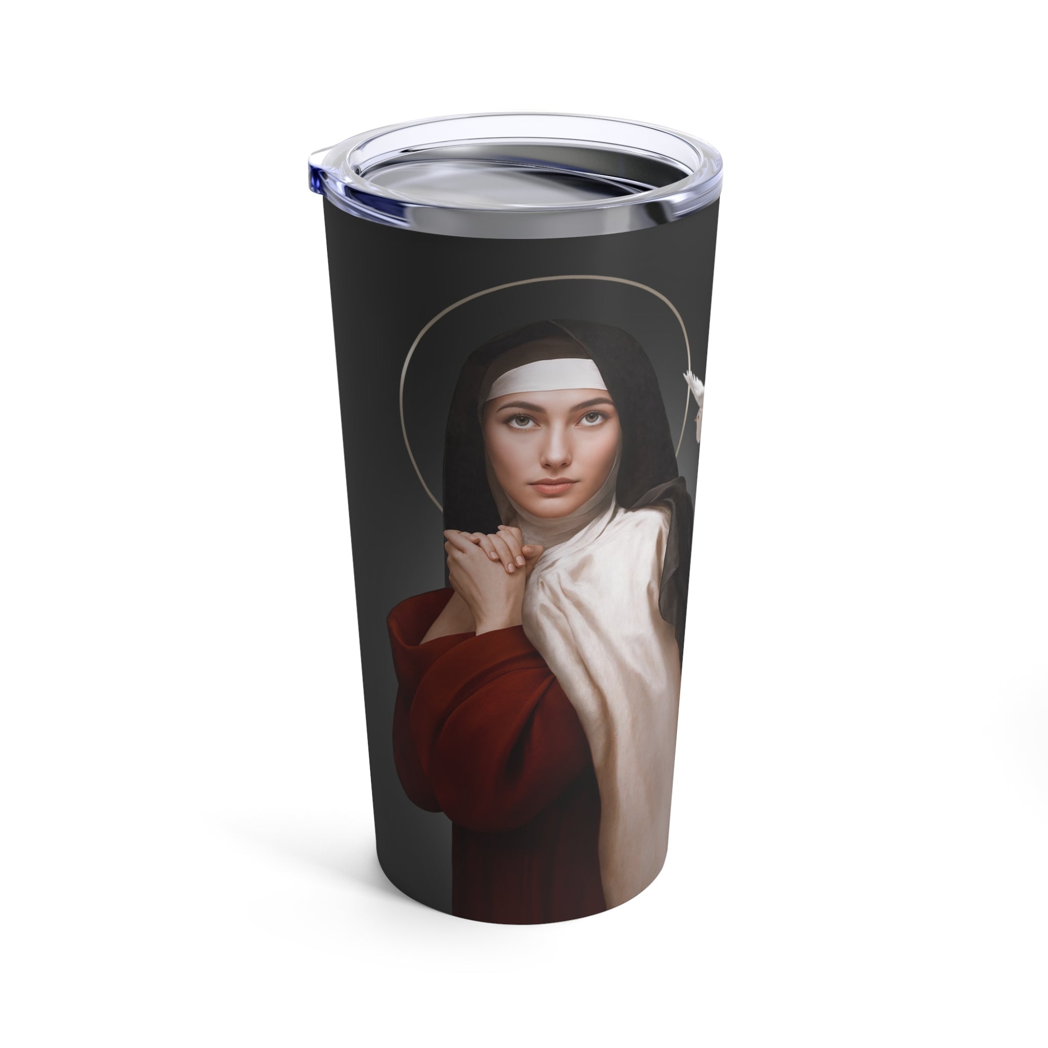 St. Teresa of Avila Lord's Prayer Tumbler 20 oz. (Ash) - VENXARA®