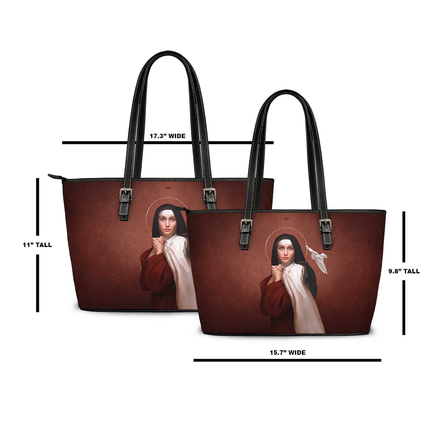 St. Teresa of Avila Tote Bag (Currant) - VENXARA®