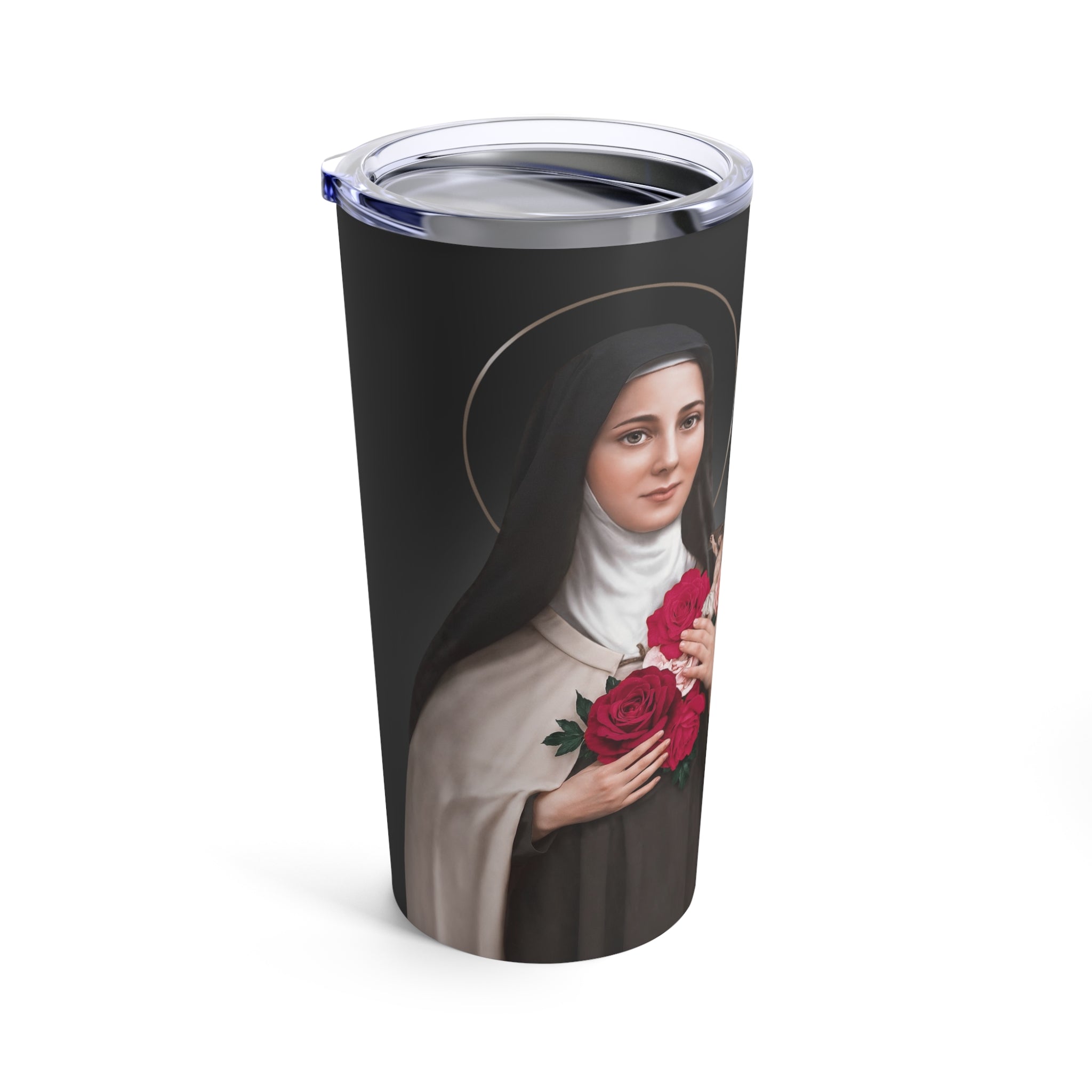 St. Therese of Lisieux Lord's Prayer Tumbler 20 oz. (Ash) - VENXARA®