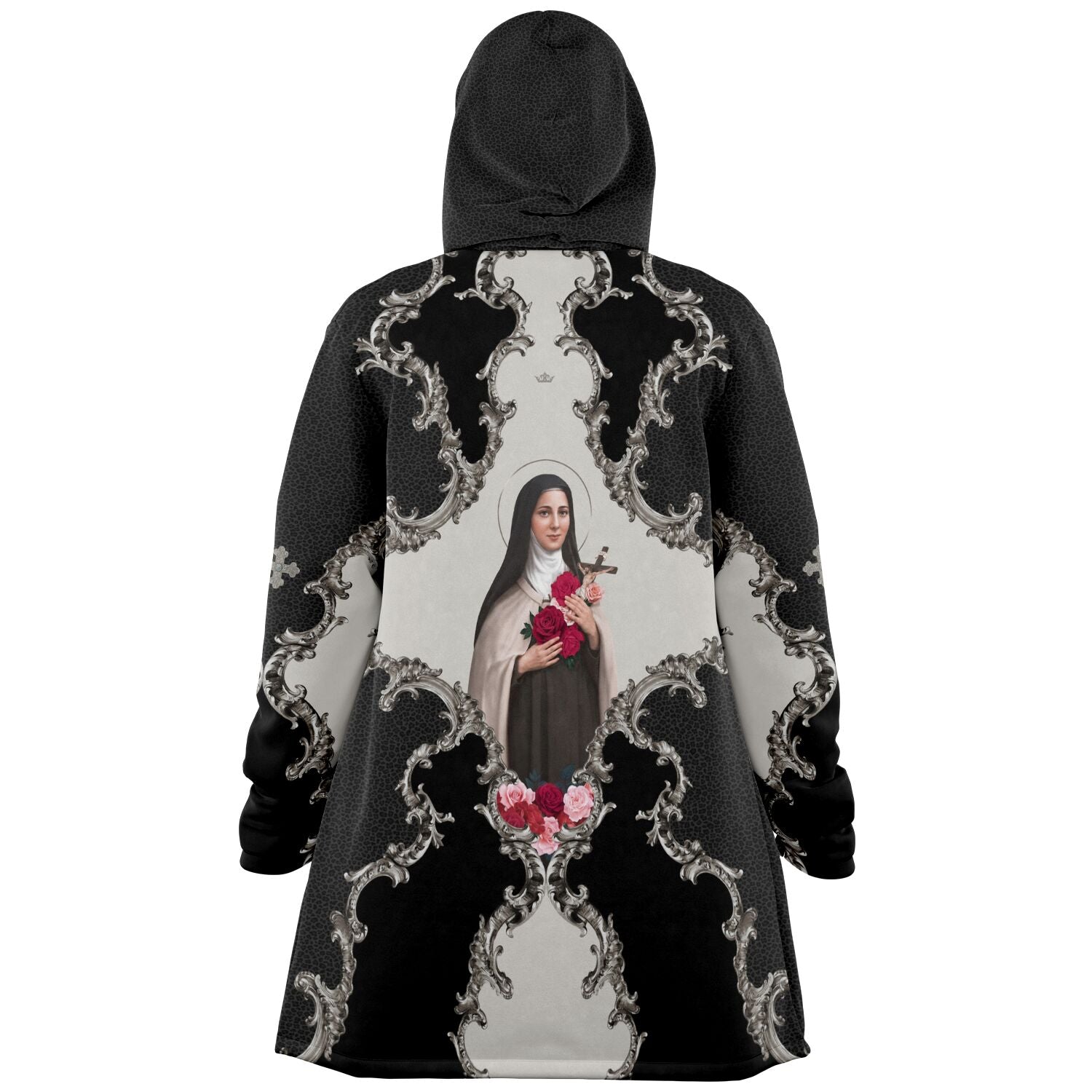 St. Therese of Lisieux Microfleece Cloak (Baroque Leopard) - VENXARA®