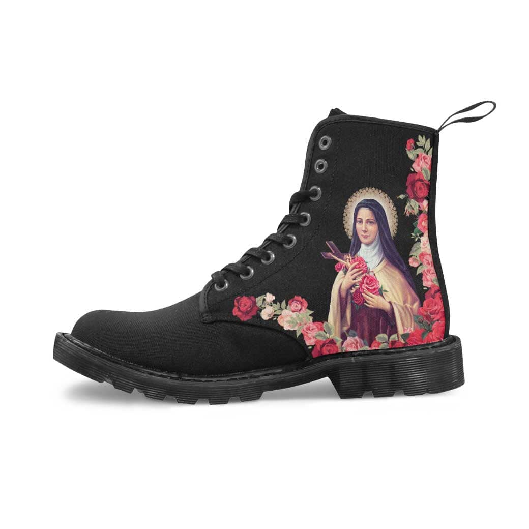 St. Therese of Lisieux Women's Canvas Boots - VENXARA®