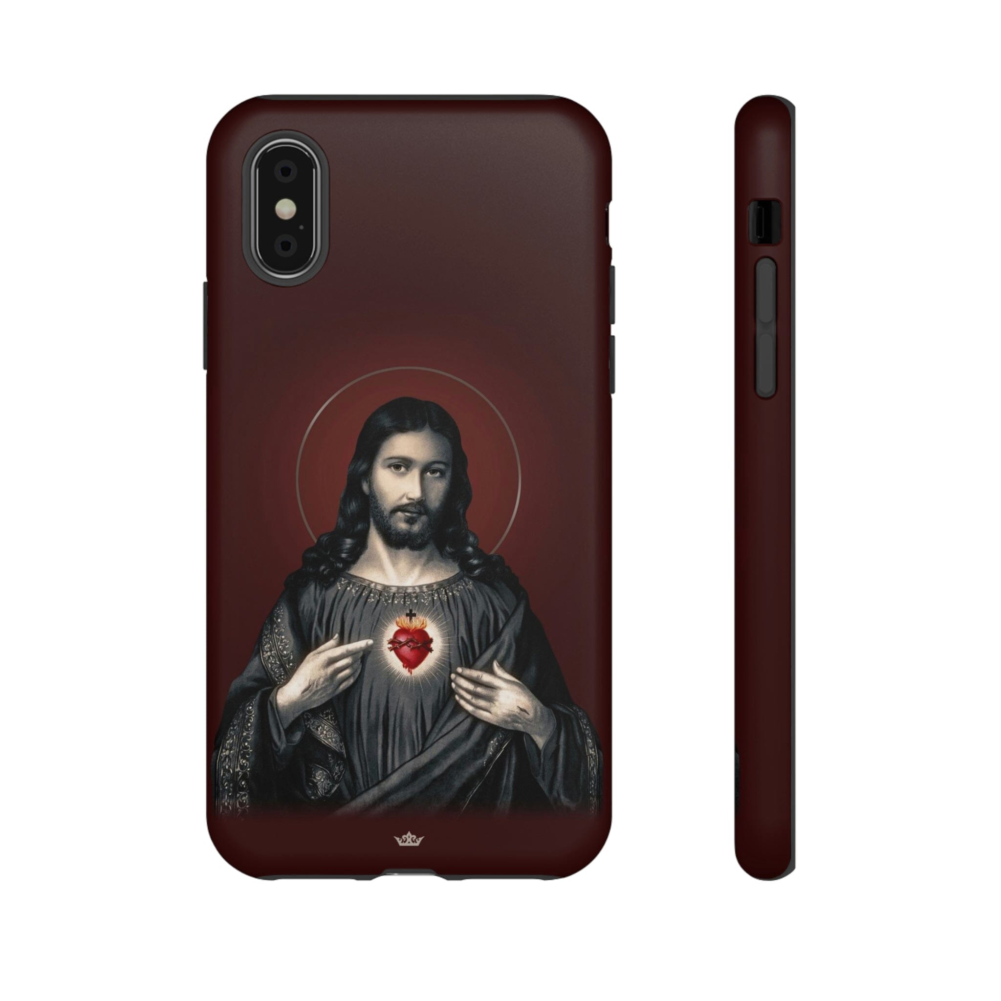 Sacred Heart of Jesus Hard Phone Case Garnet