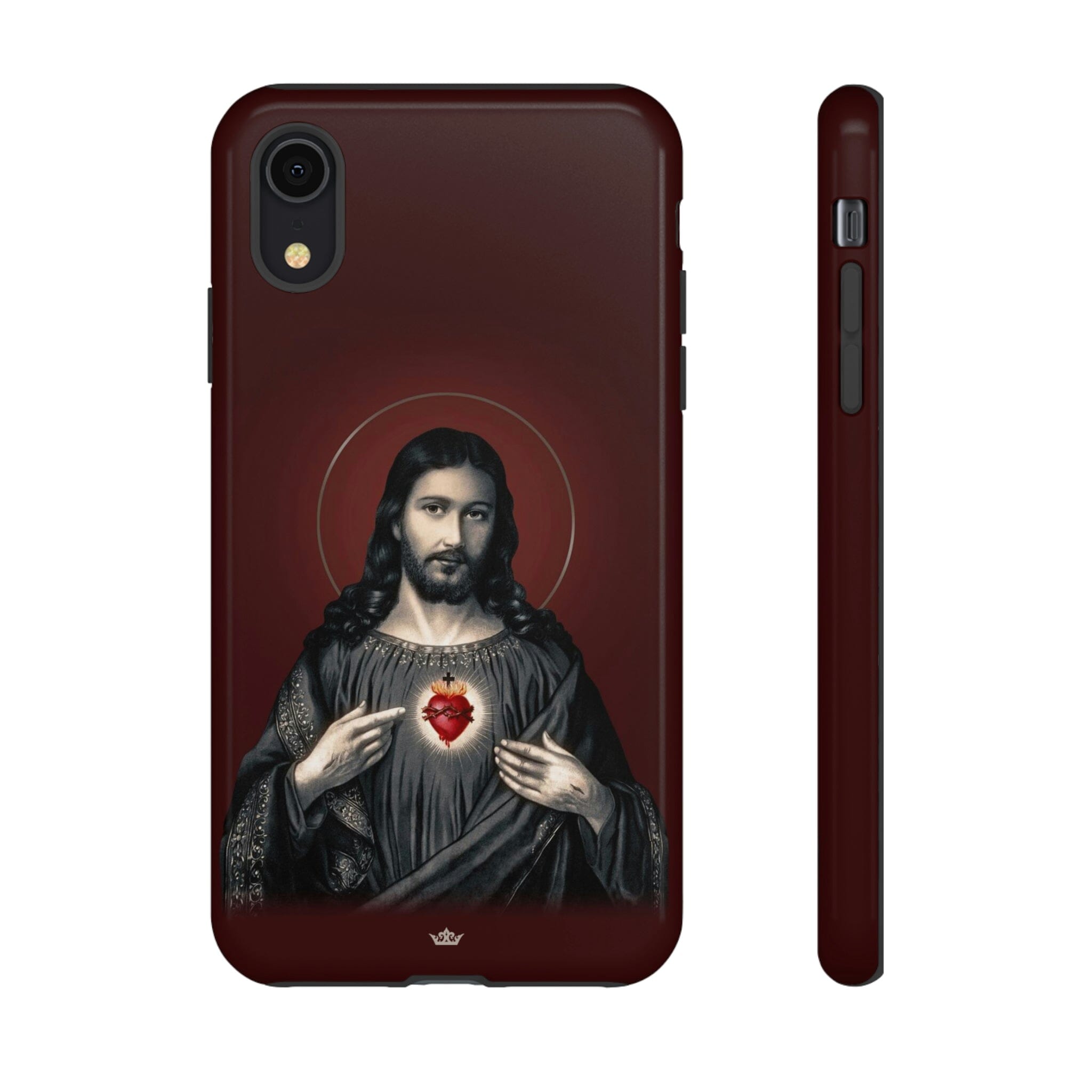 Sacred Heart of Jesus Hard Phone Case Garnet