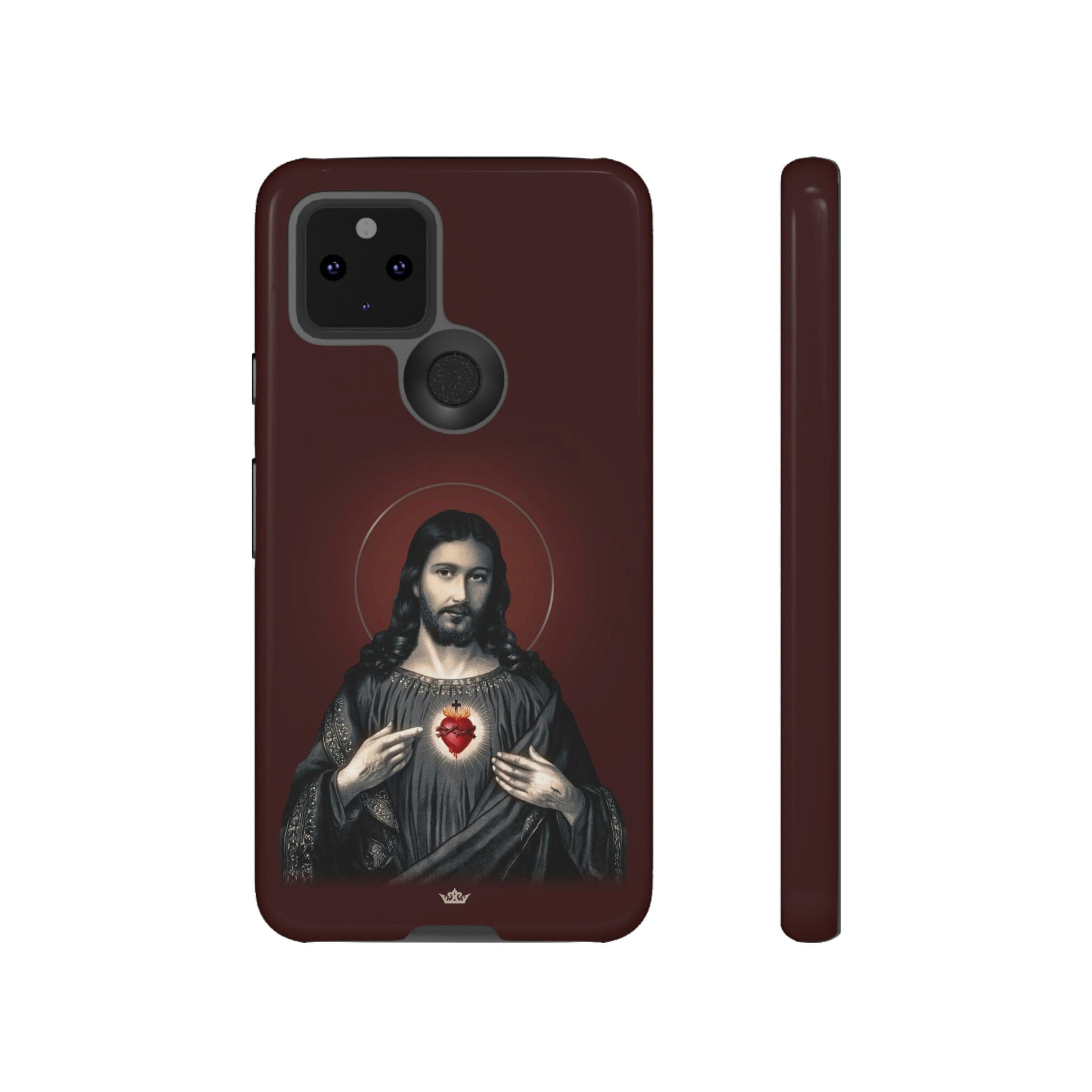 Sacred Heart of Jesus Hard Phone Case Garnet