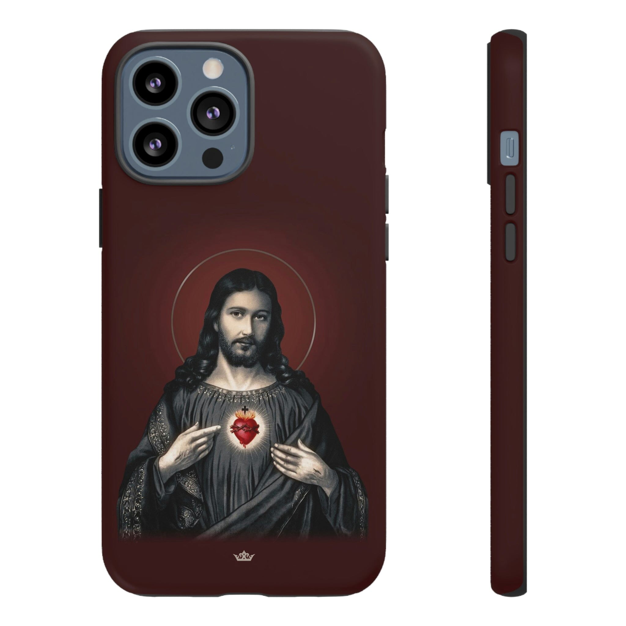 Sacred Heart of Jesus Hard Phone Case (Garnet)